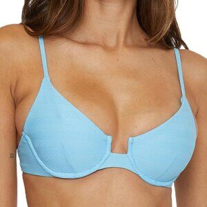 Women's Underwire Bikini Top Adjustable Tie Back Swimwear Support Soft Cups